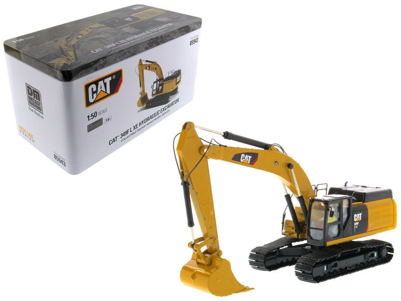 CAT Caterpillar 349F L XE Hydraulic Excavator with Operator "High Line" Series 1/50 Diecast Model by Diecast Masters-0