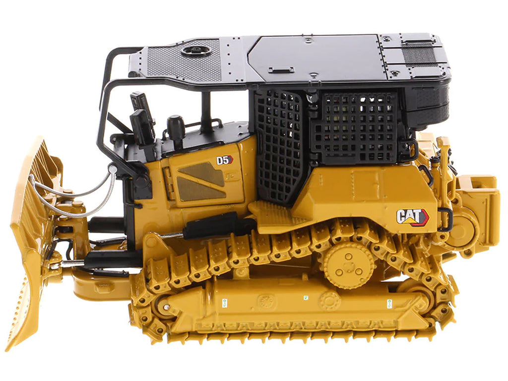 CAT Caterpillar D5 XR Fire Suppression Track Type Dozer Yellow "High Line" Series 1/50 Diecast Model by Diecast Masters-1