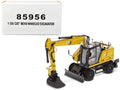 CAT Caterpillar M318 Wheeled Excavator Yellow with Operator "High Line" Series 1/50 Diecast Model by Diecast Masters-0