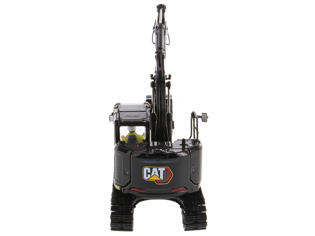 CAT Caterpillar 315 Track Type Hydraulic Excavator Special Black Finish with Operator "High Line" Series 1/50 Diecast Model by Diecast Masters-4