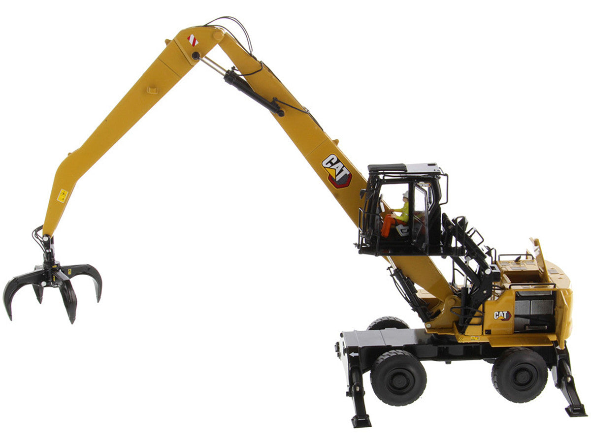 CAT Caterpillar MH3040 Wheel Material Handler with Operator "High Line Series" 1/50 Diecast Model by Diecast Masters-3