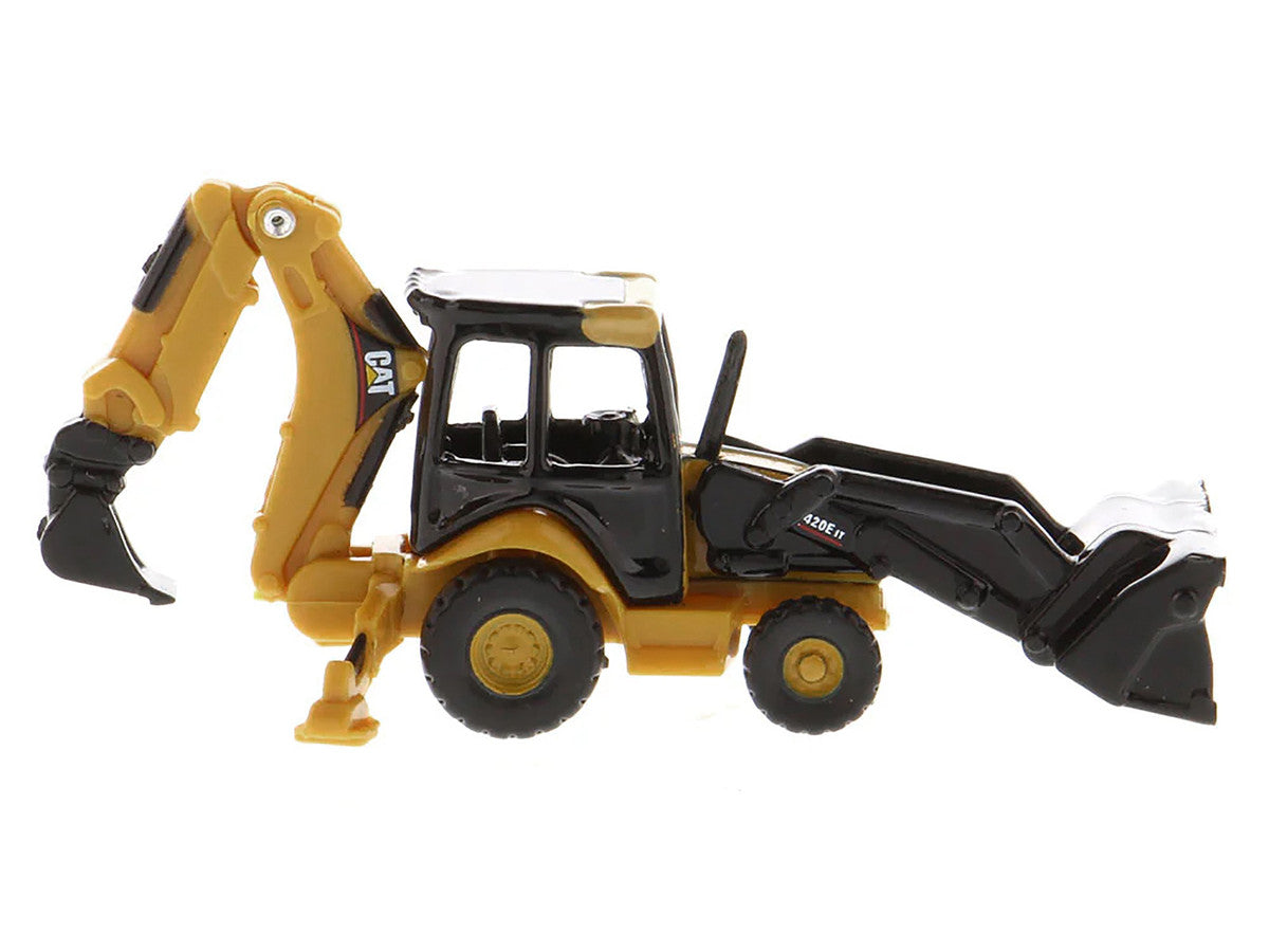 CAT Caterpillar 420E Backhoe Loader Yellow "Micro-Constructor" Series Diecast Model by Diecast Masters-2