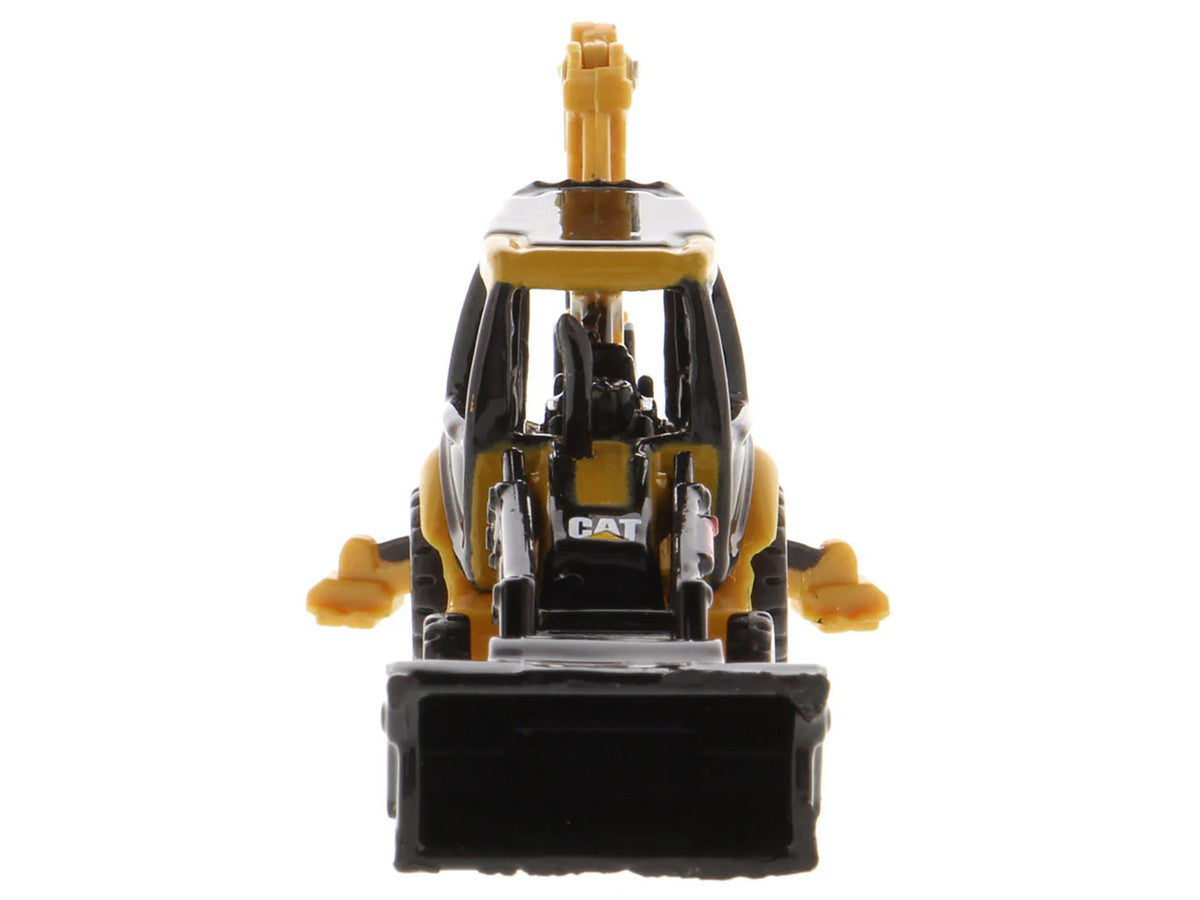 CAT Caterpillar 420E Backhoe Loader Yellow "Micro-Constructor" Series Diecast Model by Diecast Masters-3