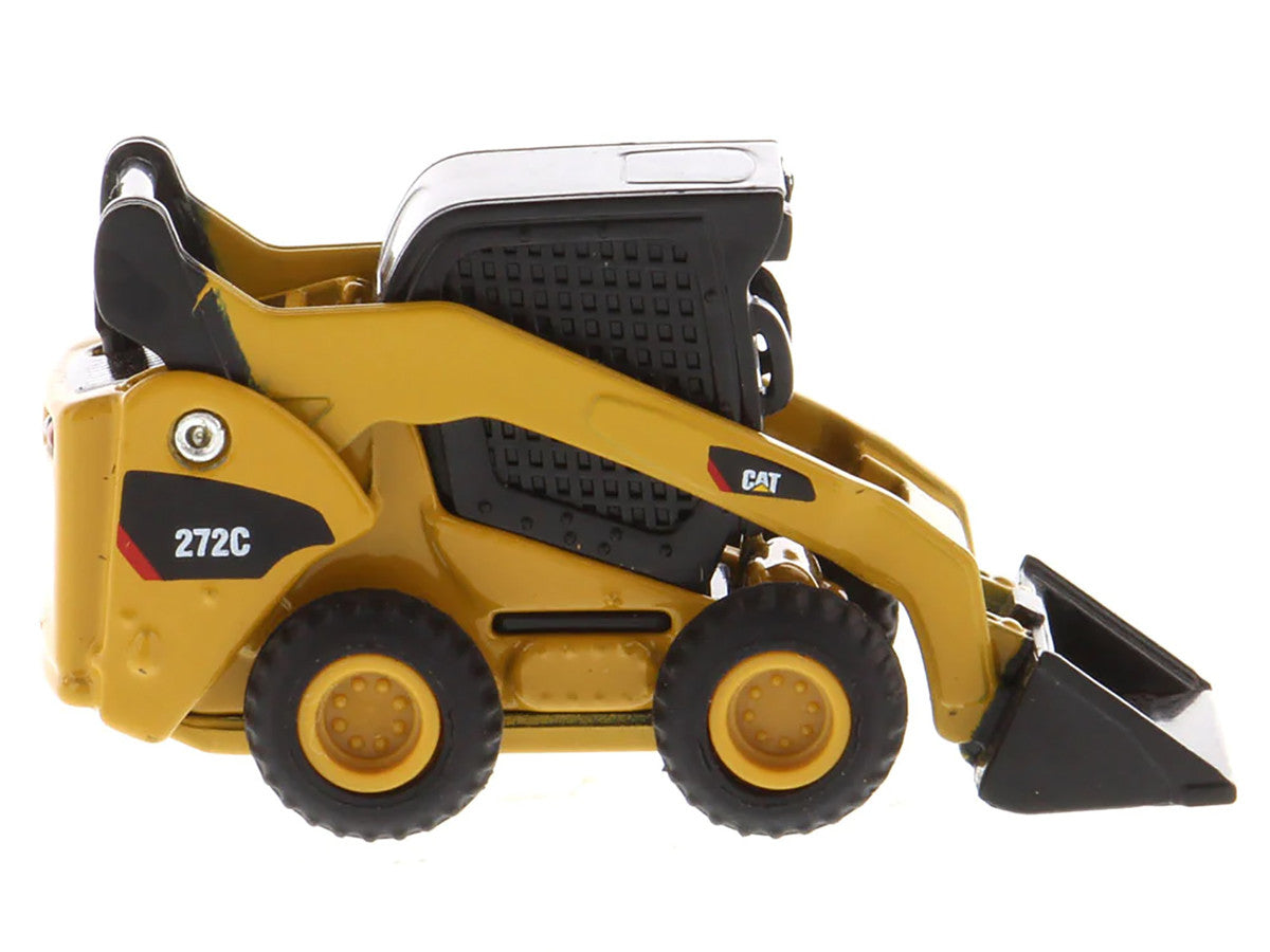CAT Caterpillar 272C Skid Steer Loader Yellow "Micro-Constructor" Series Diecast Model by Diecast Masters-1