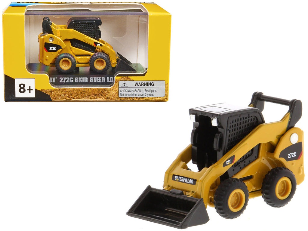 CAT Caterpillar 272C Skid Steer Loader Yellow "Micro-Constructor" Series Diecast Model by Diecast Masters-0