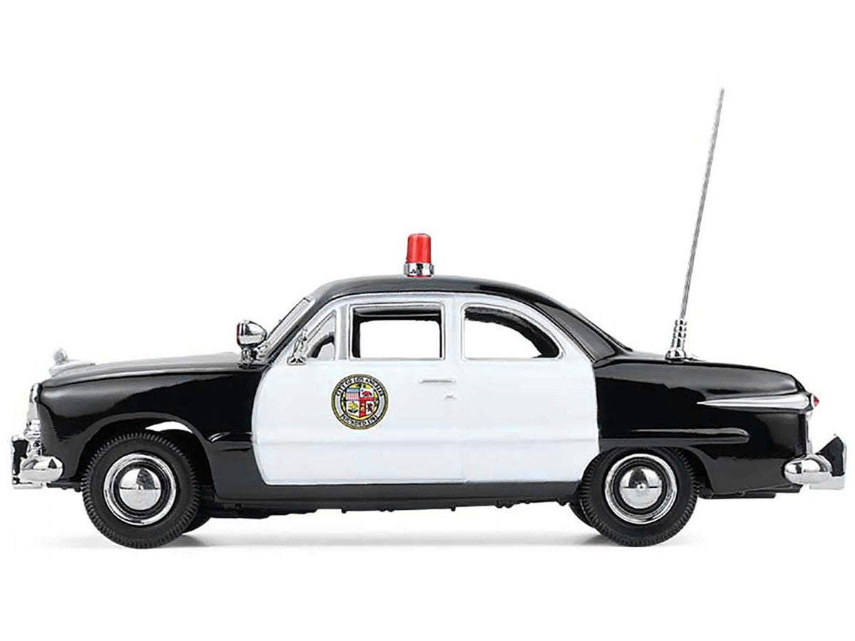 1949 Ford Custom Police Car "LAPD (Los Angeles Police Department)" Black and White 1/43 Diecast Model Car by Greenlight-0