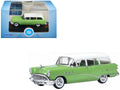 1954 Buick Century Estate Wagon Willow Green and White 1/87 (HO) Scale Diecast Model Car by Oxford Diecast-0