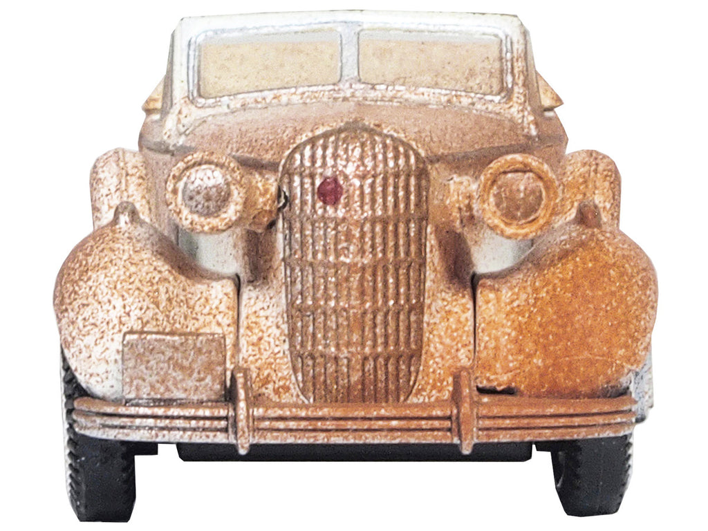1936 Buick Special Convertible Coupe Beige (Rusted) "Junkyard Project" 1/87 (HO) Scale Diecast Model Car by Oxford Diecast-2