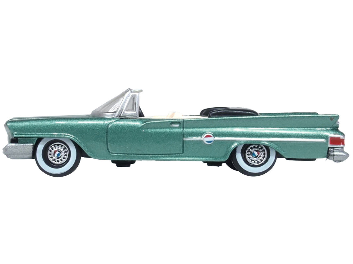 1961 Chrysler 300 Convertible Pinewood Green Metallic 1/87 (HO) Scale Diecast Model Car by Oxford Diecast-0