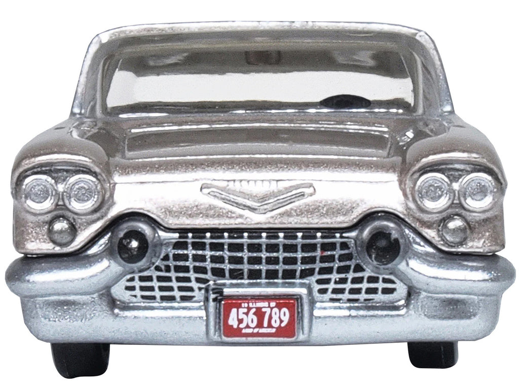 1957 Cadillac Eldorado Brougham Sandalwood Beige Metallic with Silver Top 1/87 (HO) Scale Diecast Model Car by Oxford Diecast-2