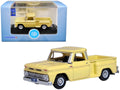 1965 Chevrolet C10 Stepside Pickup Truck Yellow 1/87 (HO) Scale Diecast Model Car by Oxford Diecast-0