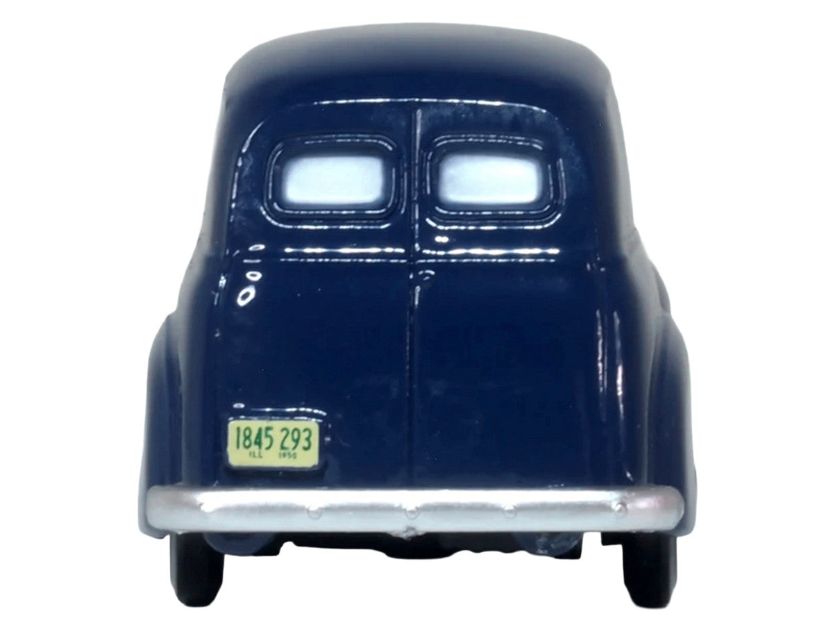 1950 Chevrolet Panel Van Mariner Blue 1/87 (HO) Scale Diecast Model Car by Oxford Diecast-2