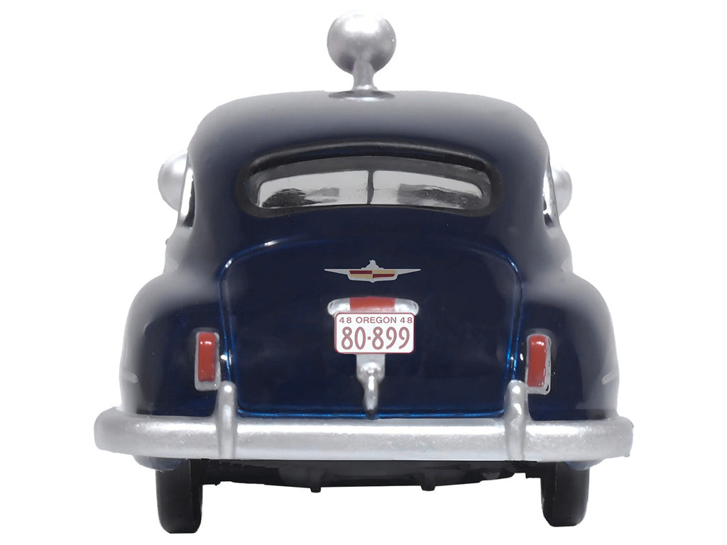 1946 DeSoto Suburban Ambulance Dark Blue "Junction City Ambulance" 1/87 (HO) Scale Diecast Model Car by Oxford Diecast-2