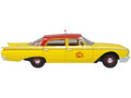 1960 Ford Fairlane Sedan "NYC Taxi" Yellow with Red Top and Interior 1/87 (HO) Scale Diecast Model Car by Oxford Diecast-0
