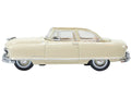 1950 Nash Rambler Custom Landau Convertible (Open) Champagne Ivory 1/87 (HO) Scale Diecast Model Car by Oxford Diecast-0