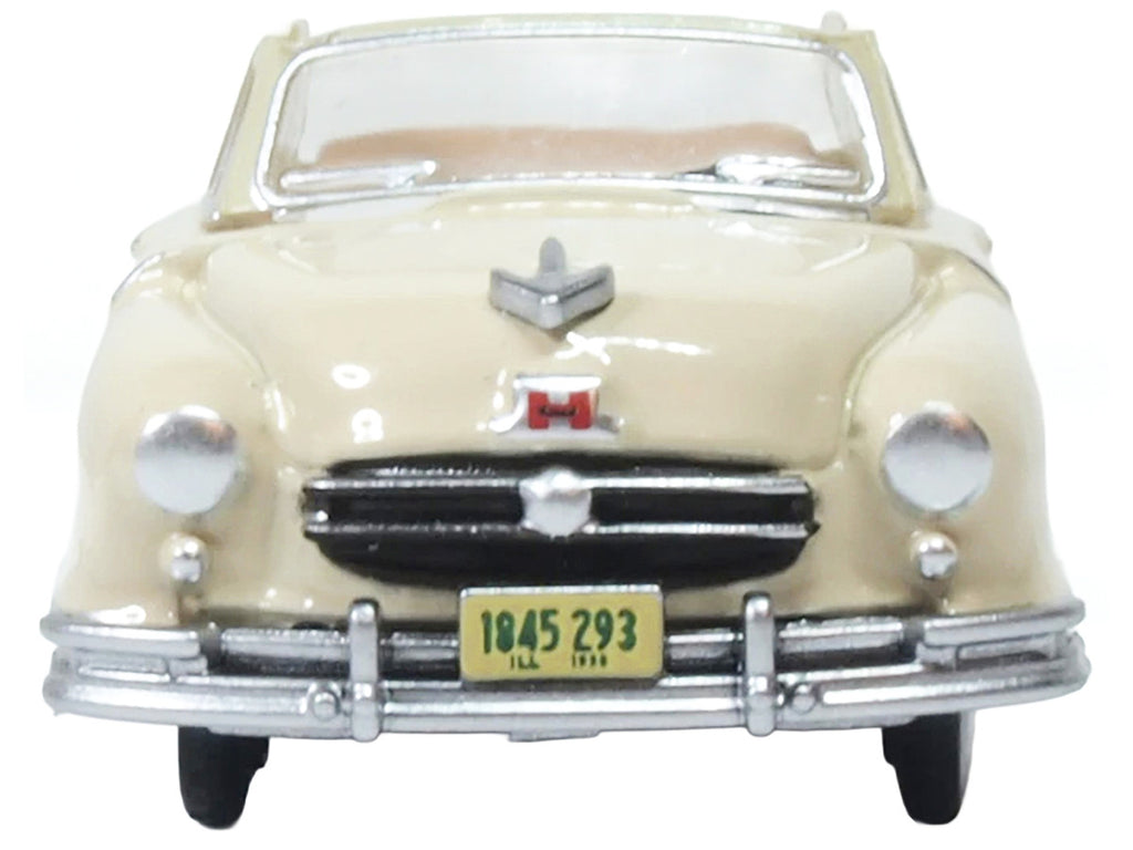 1950 Nash Rambler Custom Landau Convertible (Open) Champagne Ivory 1/87 (HO) Scale Diecast Model Car by Oxford Diecast-2