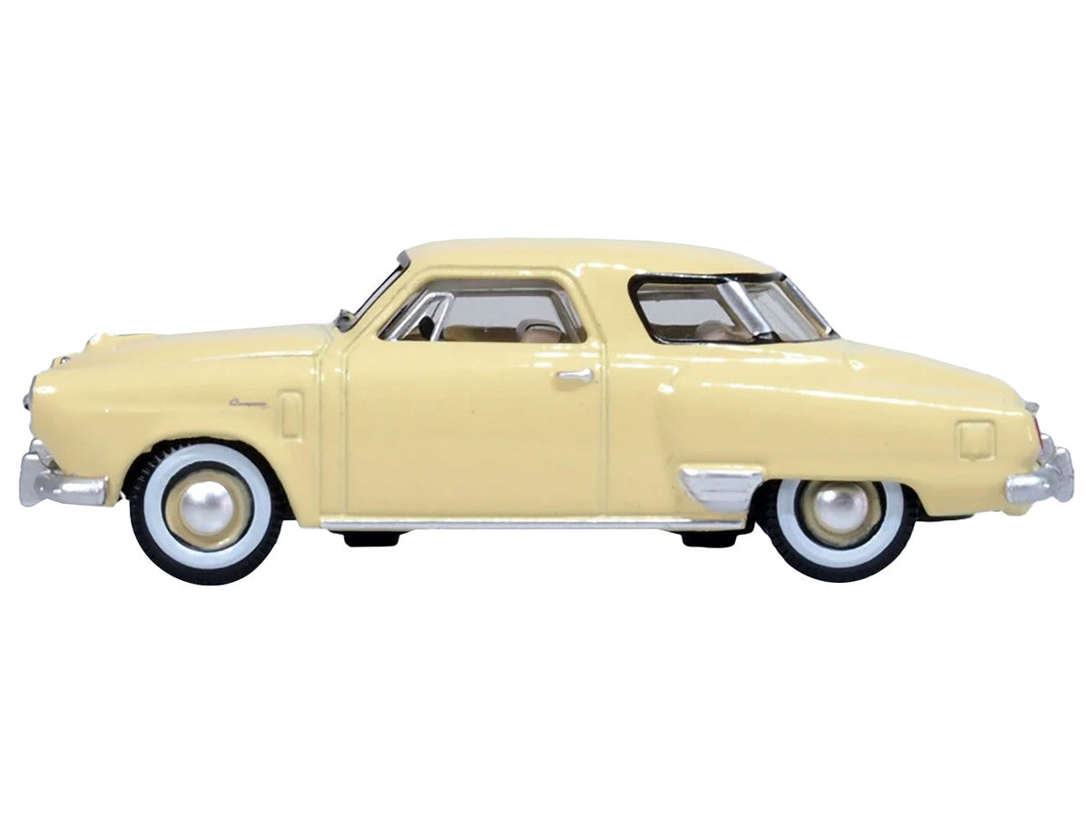 1950 Studebaker Champion Starlight Coupe Tulip Cream 1/87 (HO) Scale Diecast Model Car by Oxford Diecast-0