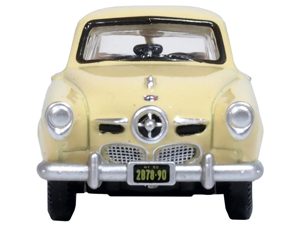 1950 Studebaker Champion Starlight Coupe Tulip Cream 1/87 (HO) Scale Diecast Model Car by Oxford Diecast-2