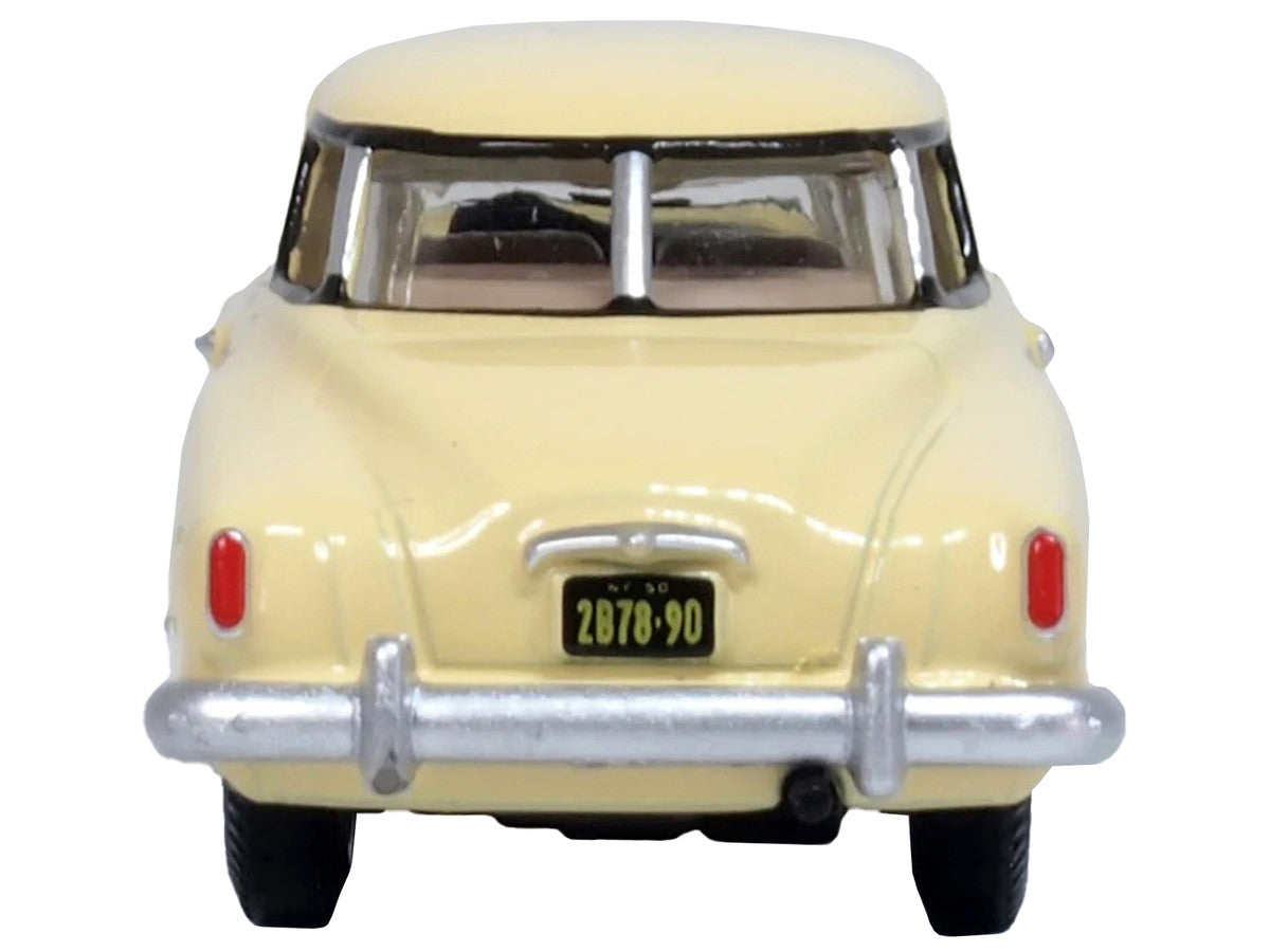 1950 Studebaker Champion Starlight Coupe Tulip Cream 1/87 (HO) Scale Diecast Model Car by Oxford Diecast-1
