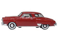 1950 Studebaker Champion Starlight Coupe Commanche Red 1/87 (HO) Scale Diecast Model Car by Oxford Diecast-0