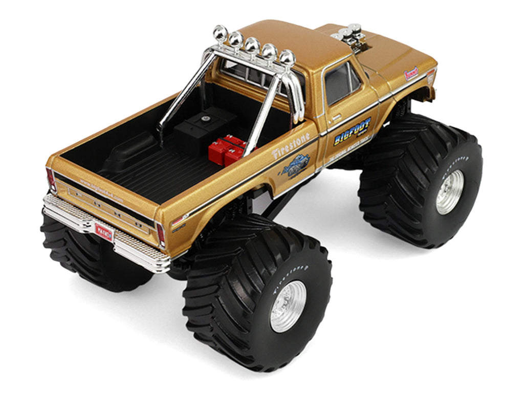 1979 Ford F-250 Monster Truck "Bigfoot #1 50th Anniversary" Gold Metallic "Kings of Crunch" Series 1/43 Diecast Model Car by Greenlight-3