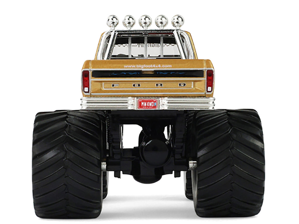 1979 Ford F-250 Monster Truck "Bigfoot #1 50th Anniversary" Gold Metallic "Kings of Crunch" Series 1/43 Diecast Model Car by Greenlight-0