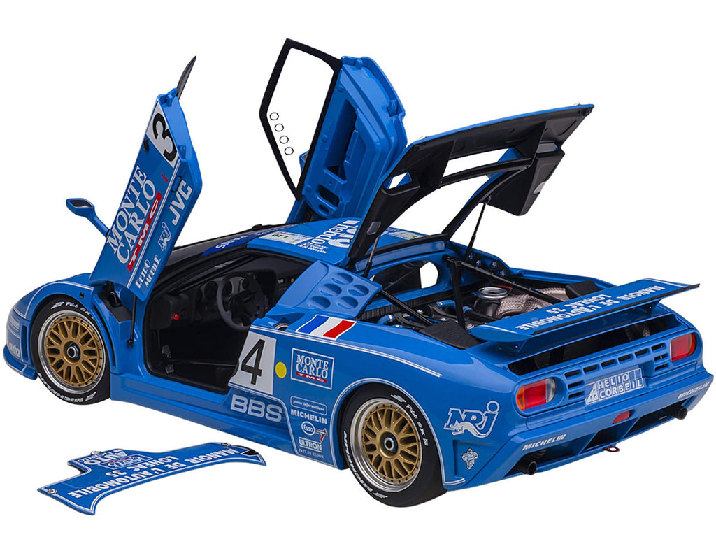 Bugatti EB110 #34 Alain Cudini - Eric Helary - Jean-Christophe Boullion 24 Hours of Le Mans (1994) 1/18 Model Car by Autoart-1