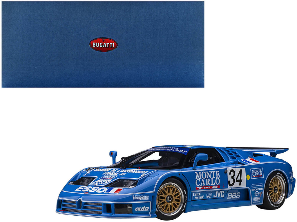Bugatti EB110 #34 Alain Cudini - Eric Helary - Jean-Christophe Boullion 24 Hours of Le Mans (1994) 1/18 Model Car by Autoart-0