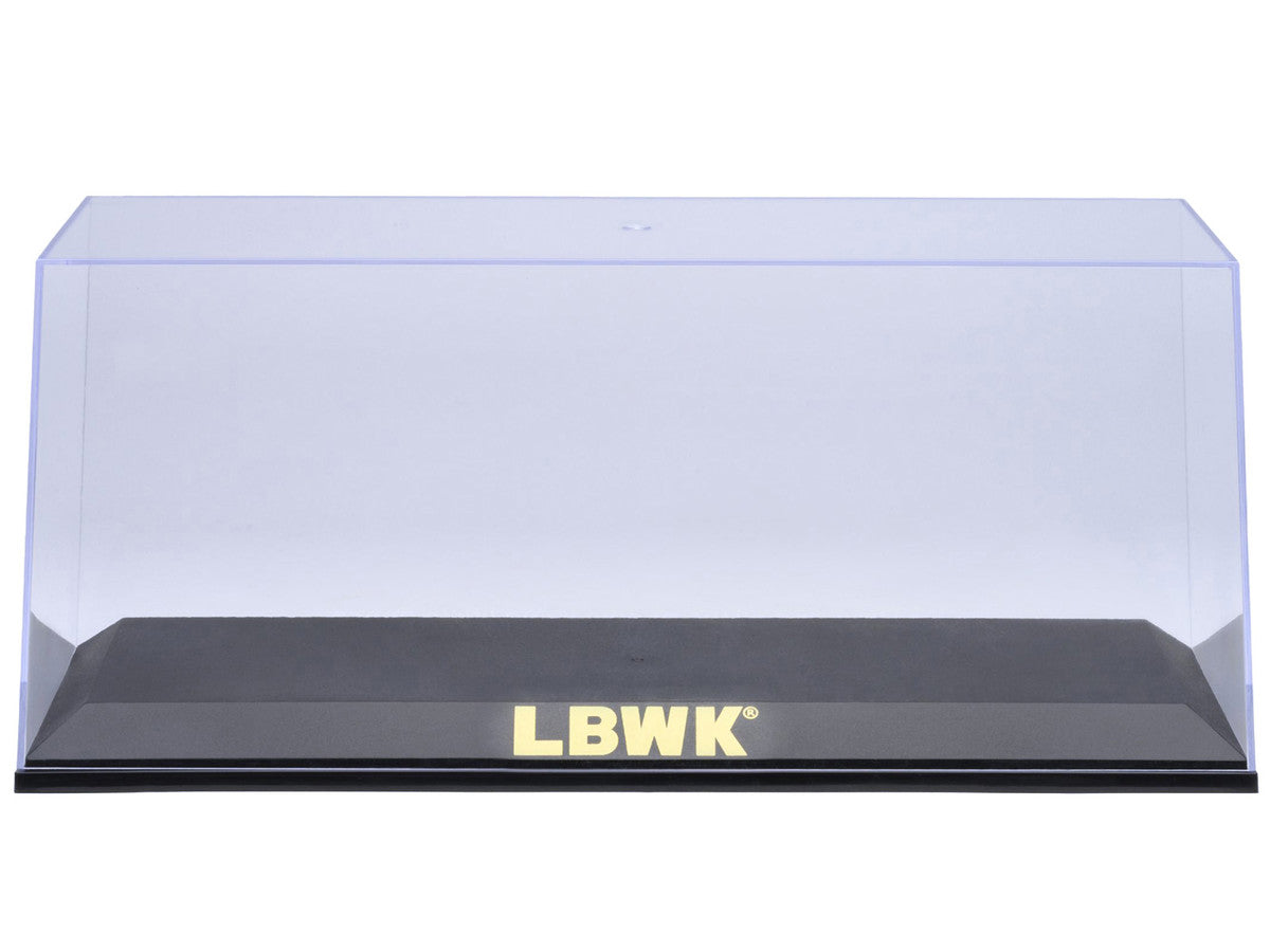 Collectible Display Show Case with Black Plastic Base and Gold "LBWK" Logo for 1/18-1/24 Scale Model Cars by Autoart-0