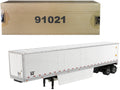 53' Dry Cargo Van Trailer White "Transport Series" 1/50 Diecast Model by Diecast Masters-0