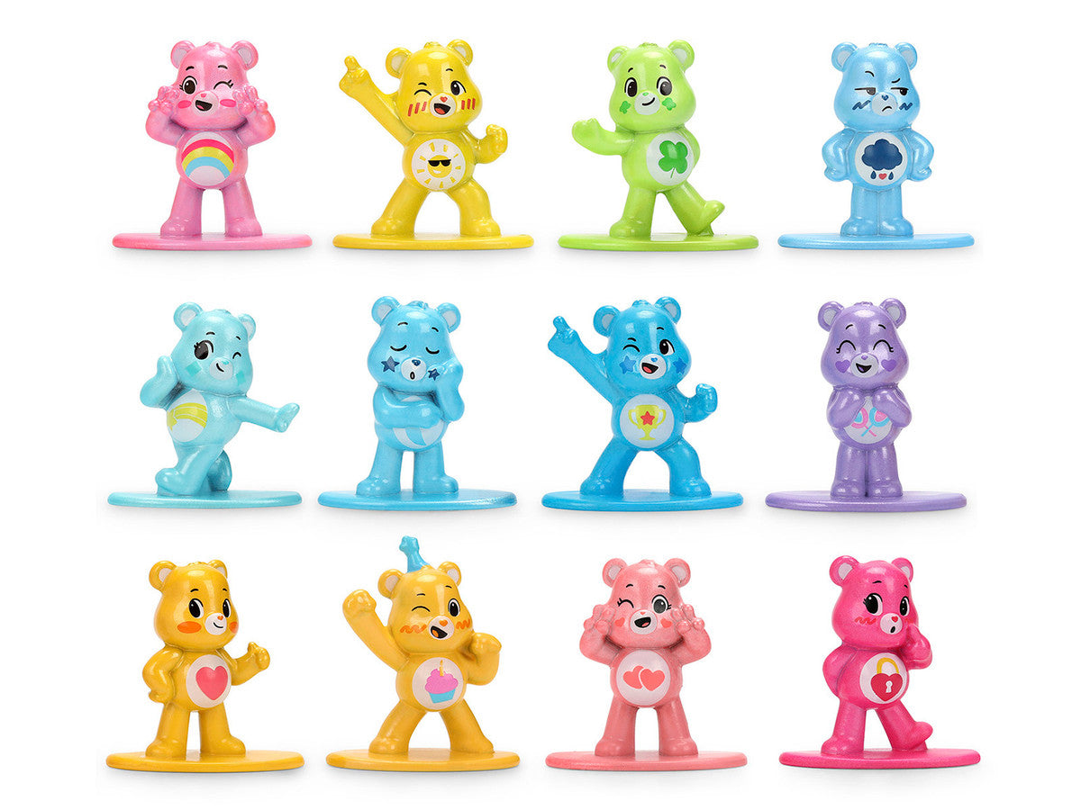 Set of 12 Diecast Figures "Care Bears" Franchise "Nano Metalfigs" Series Diecast Models by Jada-1