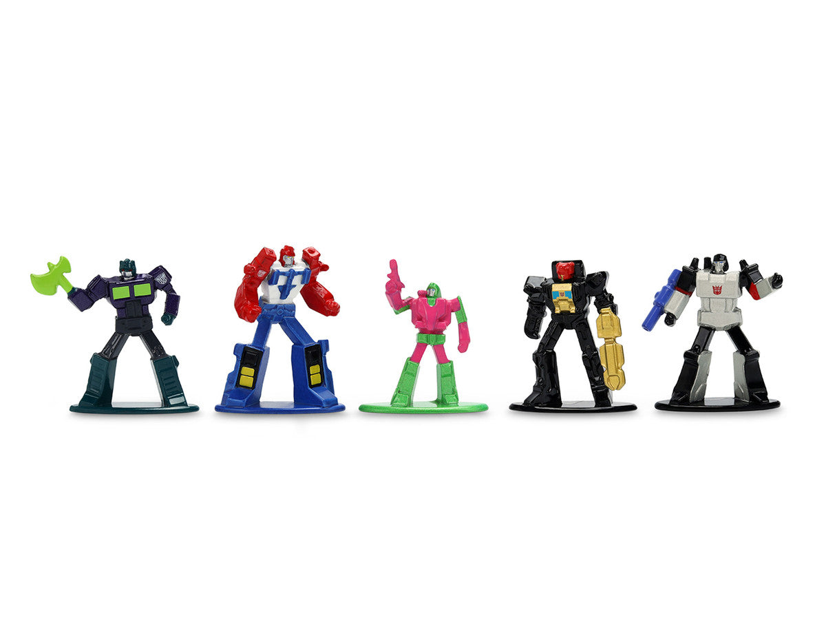 Set of 12 Diecast Figures "Transformers" Franchise "Nano Metalfigs" Series Diecast Models by Jada-2