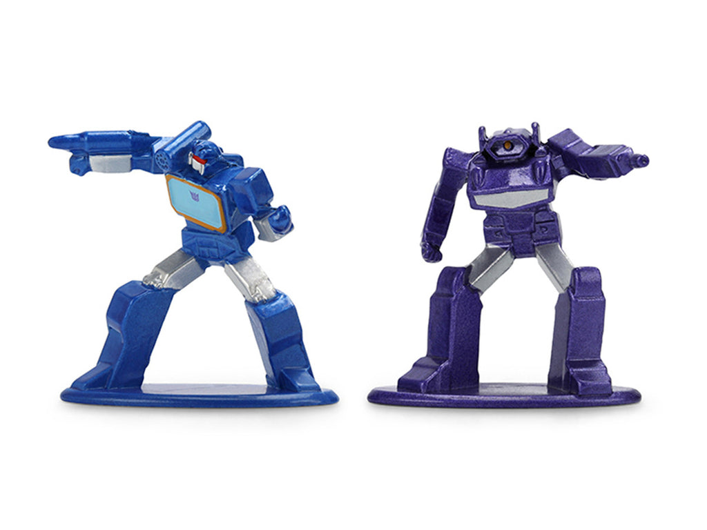 Set of 12 Diecast Figures "Transformers" Franchise "Nano Metalfigs" Series Diecast Models by Jada-4