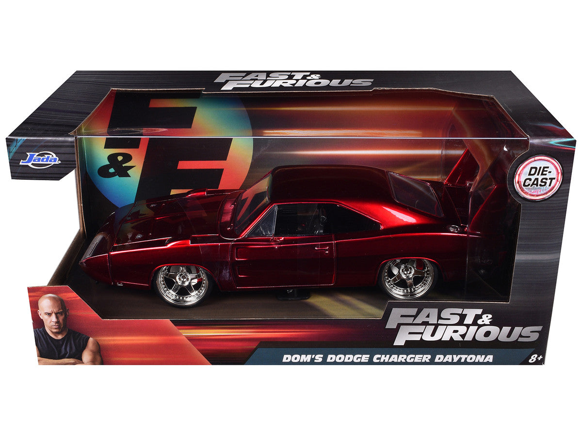 1969 Dodge Charger Daytona Red "Fast & Furious 7" (2015) Movie 1/24 Diecast Model Car by Jada-1