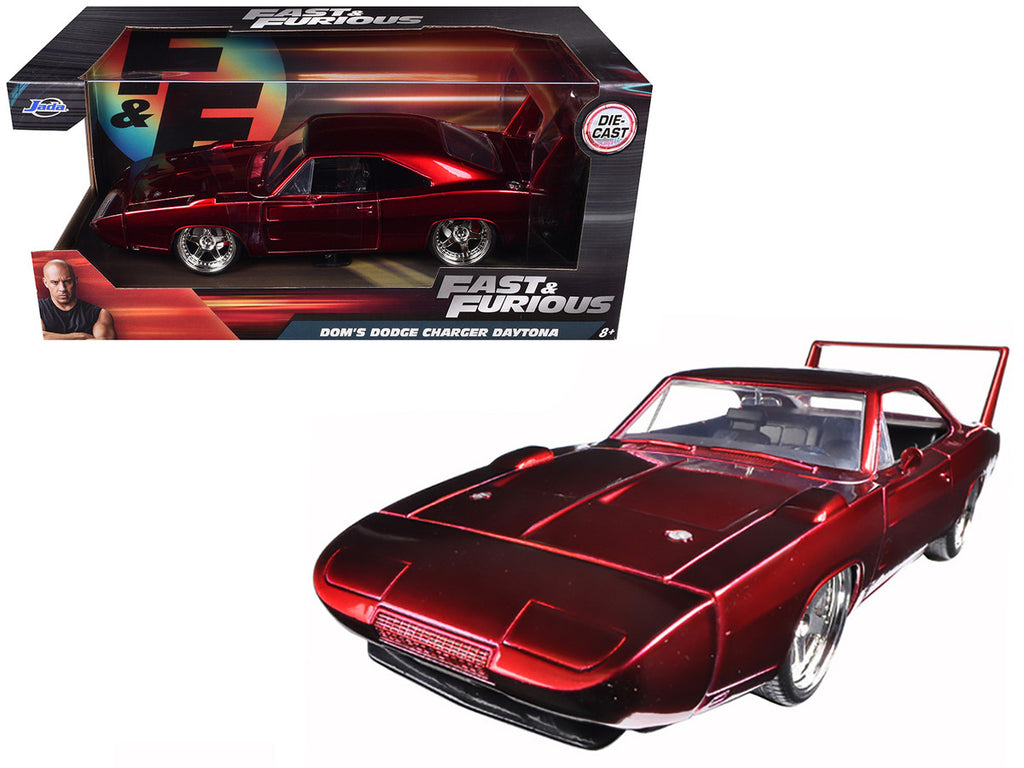 1969 Dodge Charger Daytona Red "Fast & Furious 7" (2015) Movie 1/24 Diecast Model Car by Jada-2