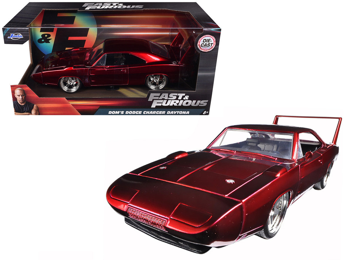 1969 Dodge Charger Daytona Red "Fast & Furious 7" (2015) Movie 1/24 Diecast Model Car by Jada-2