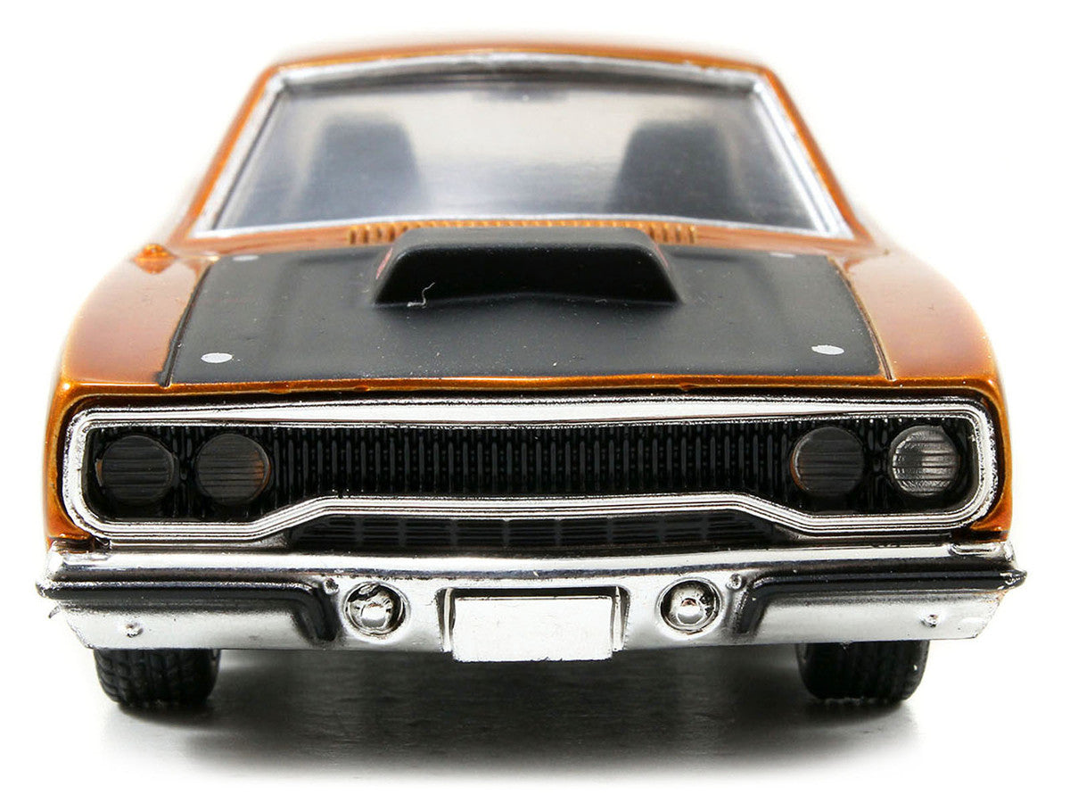 Dom's Plymouth Road Runner Orange Metallic with Matt Black Hood "Fast & Furious" Series 1/32 Diecast Model Car by Jada-2