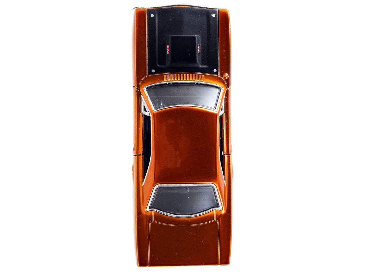 Dom's Plymouth Road Runner Orange Metallic with Matt Black Hood "Fast & Furious" Series 1/32 Diecast Model Car by Jada-4