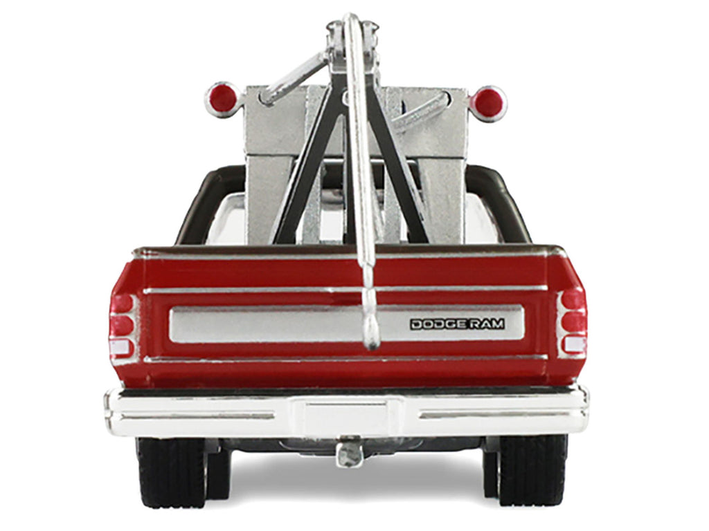 1983 Dodge Ram D-100 Royal SE Tow Truck with Drop-In Tow Hook "Hobby Shop Auto Mechanic" Brown and Red with Work Lights "The Hobby Shop" Series 17 1/64 Diecast Model Car by Greenlight-3