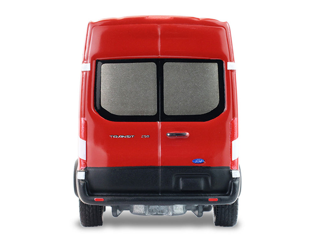 2019 Ford Transit LWB High Roof Van "Hobby Shop Auto Mechanic - Mobile Mechanic" Red with Car Jack and Battery "The Hobby Shop" Series 17 1/64 Diecast Model Car by Greenlight-0