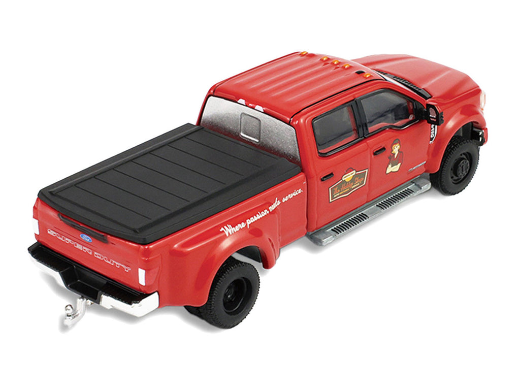 2022 Ford F-450 Dually Pickup Truck "Hobby Shop Auto Mechanic" Red with Mechanic Figure "The Hobby Shop" Series 17 1/64 Diecast Model Car by Greenlight-2