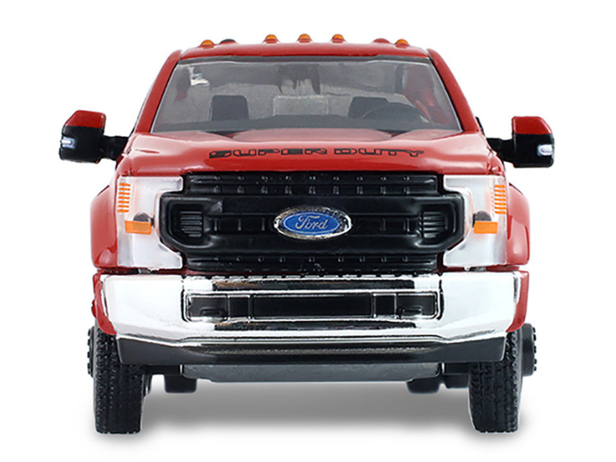 2022 Ford F-450 Dually Pickup Truck "Hobby Shop Auto Mechanic" Red with Mechanic Figure "The Hobby Shop" Series 17 1/64 Diecast Model Car by Greenlight-3
