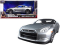 Brian's Nissan GT-R (R35) Silver "Fast & Furious" Movie 1/24 Diecast Model Car by Jada-0