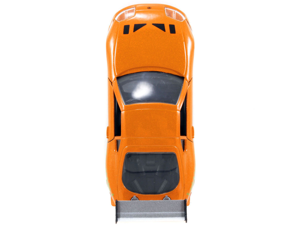 Brian's Toyota Supra Orange with Graphics "The Fast and the Furious" (2001) Movie "Fast & Furious 25th Anniversary" Series 1/32 Diecast Car Model by Jada-2