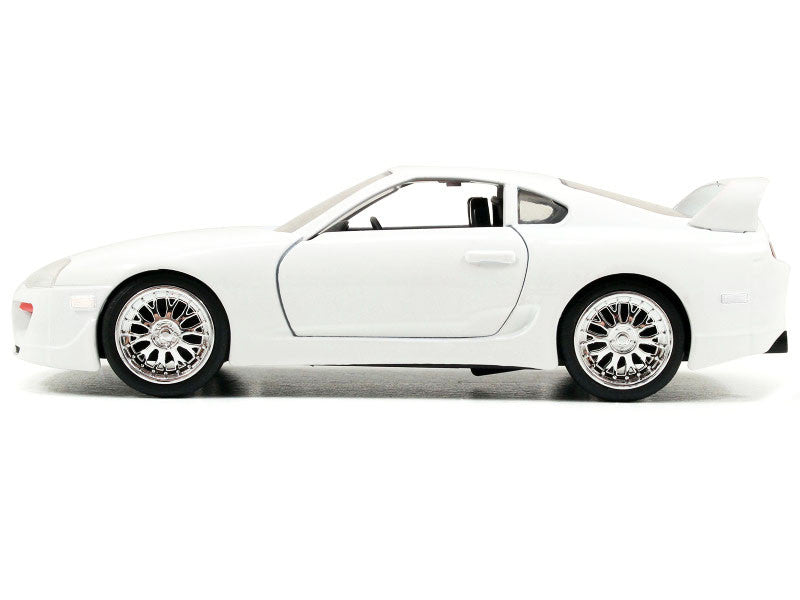 Brian's Toyota Supra White "Fast & Furious 7" (2015) Movie "25 Years of Fast & Furious" Series 1/32 Diecast Model Car by Jada-1