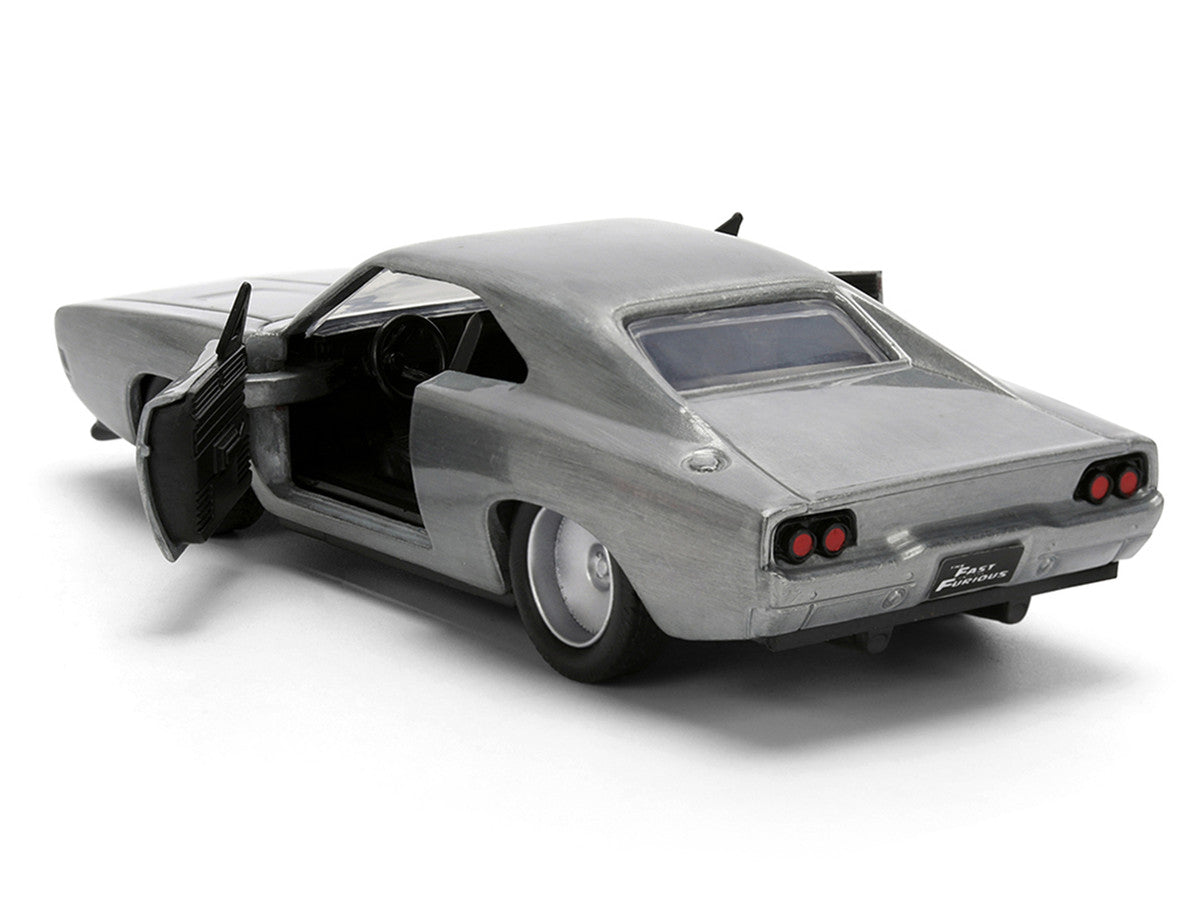 Dom's Dodge Charger R/T Raw Metal "Fast & Furious 7" (2015) Movie 1/32 Diecast Model Car by Jada-2