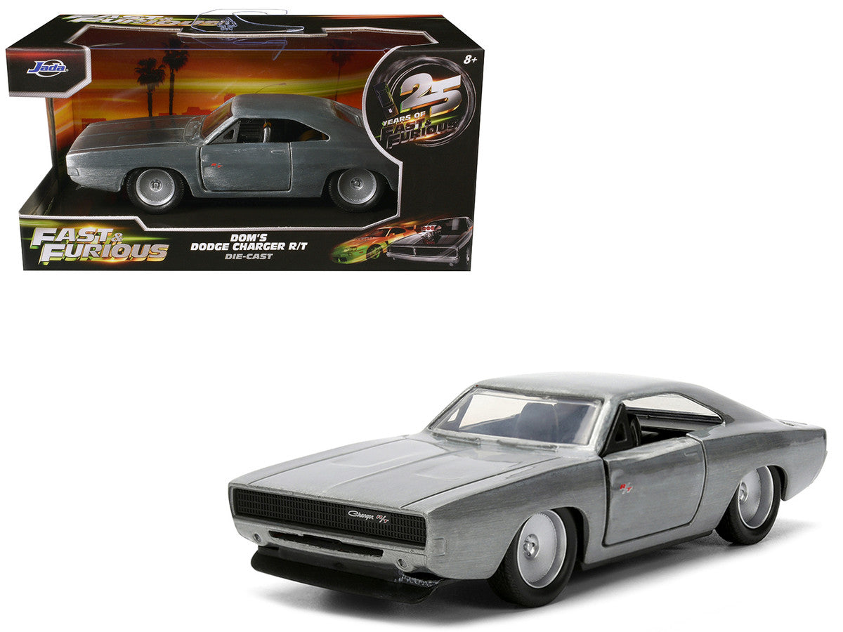 Dom's Dodge Charger R/T Raw Metal "Fast & Furious 7" (2015) Movie 1/32 Diecast Model Car by Jada-4