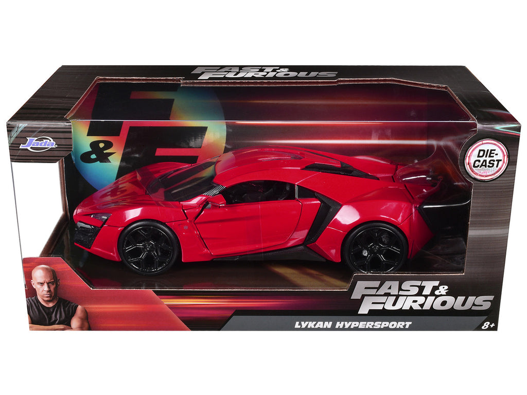 Lykan Hypersport Red "Fast & Furious 7" (2015) Movie 1/24 Diecast Model Car by Jada-2
