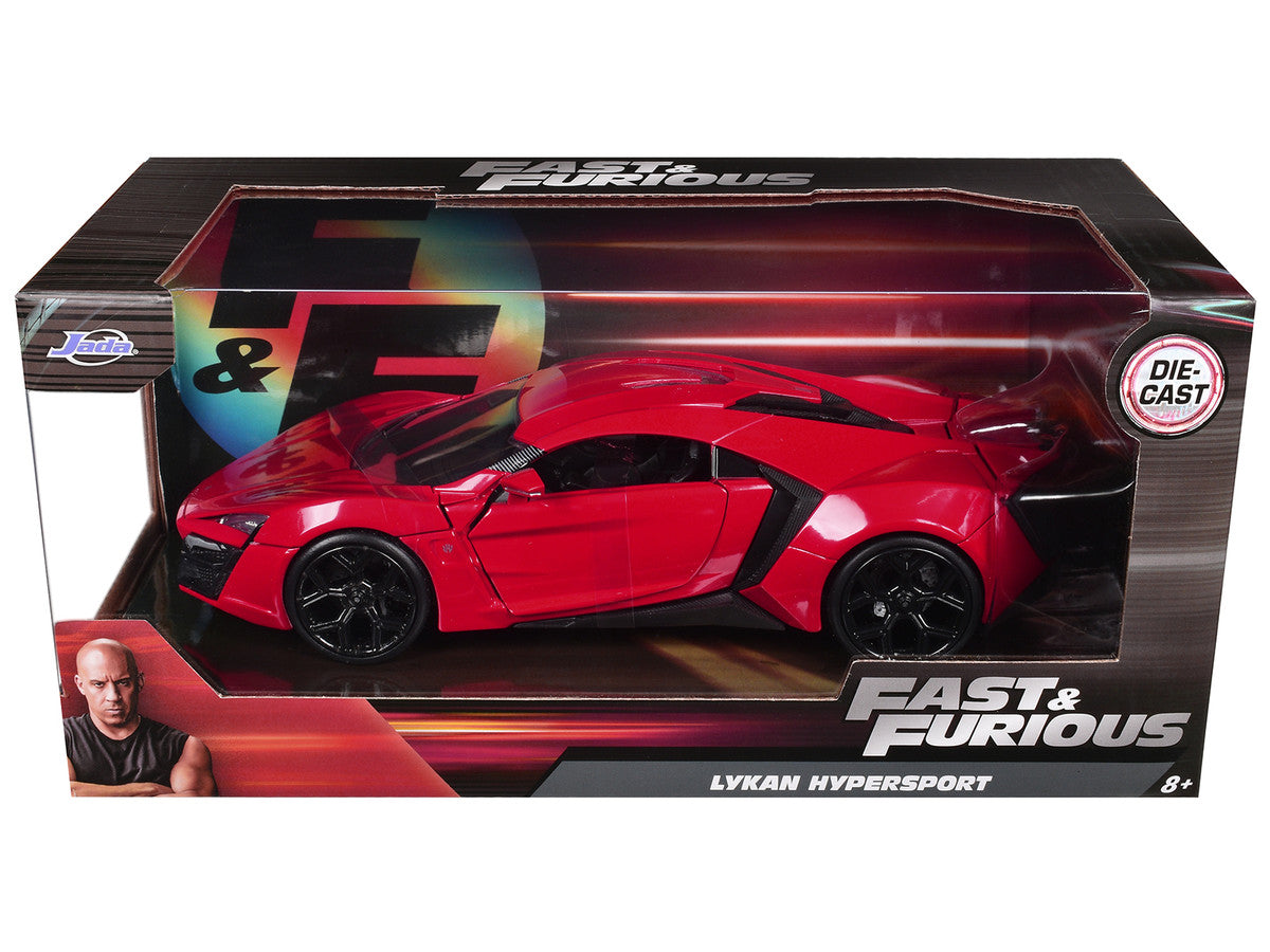 Lykan Hypersport Red "Fast & Furious 7" (2015) Movie 1/24 Diecast Model Car by Jada-2