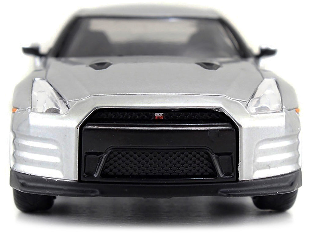 Brian's Nissan GT-R (R35) Silver Metallic "Fast & Furious" Movie 1/32 Diecast Model Car by Jada-3